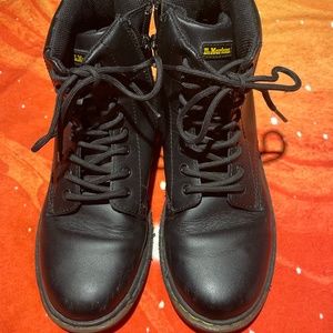 Dr. Martens lace-up/zipper BLACK boots